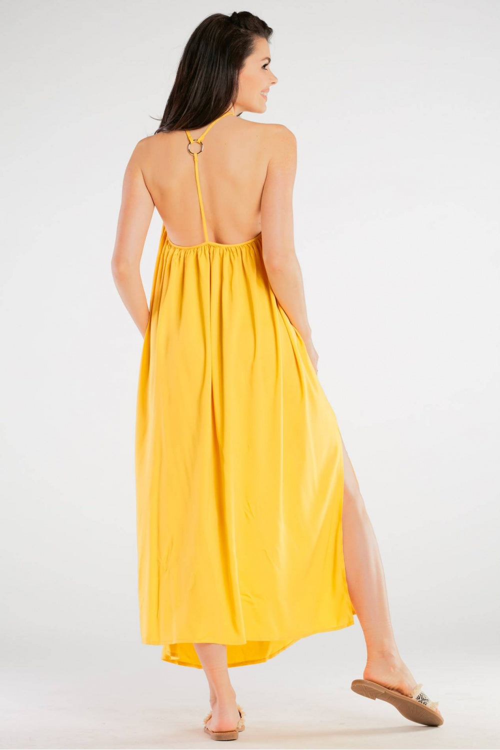 Robe femme awama De Jour De — jaune