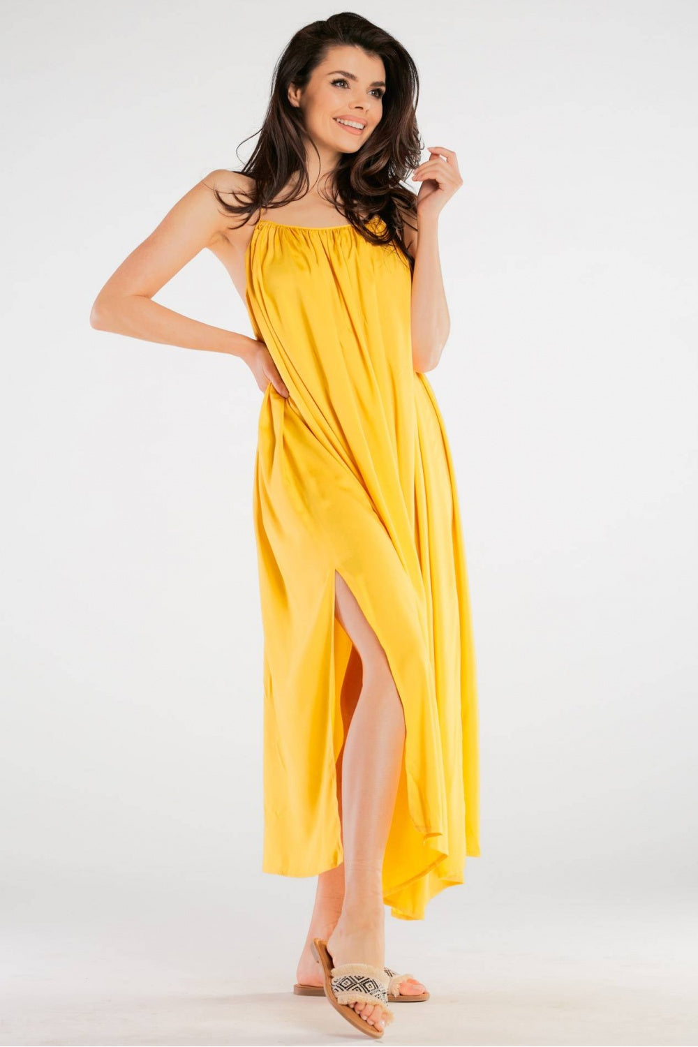 Robe femme awama De Jour De — jaune