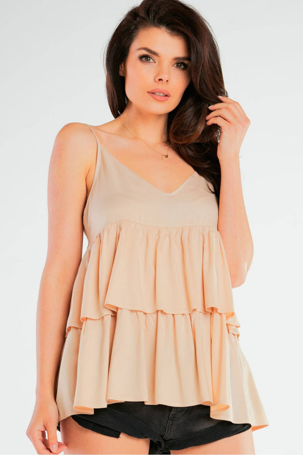 Blouse femme awama Chemisier Chemisier — beige