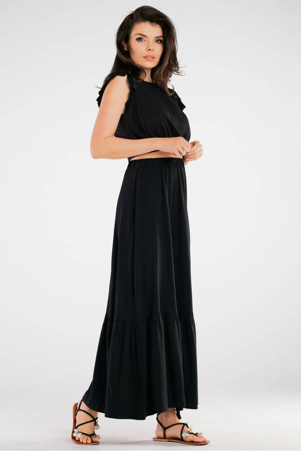 Jupe femme awama Longue Longue — noir