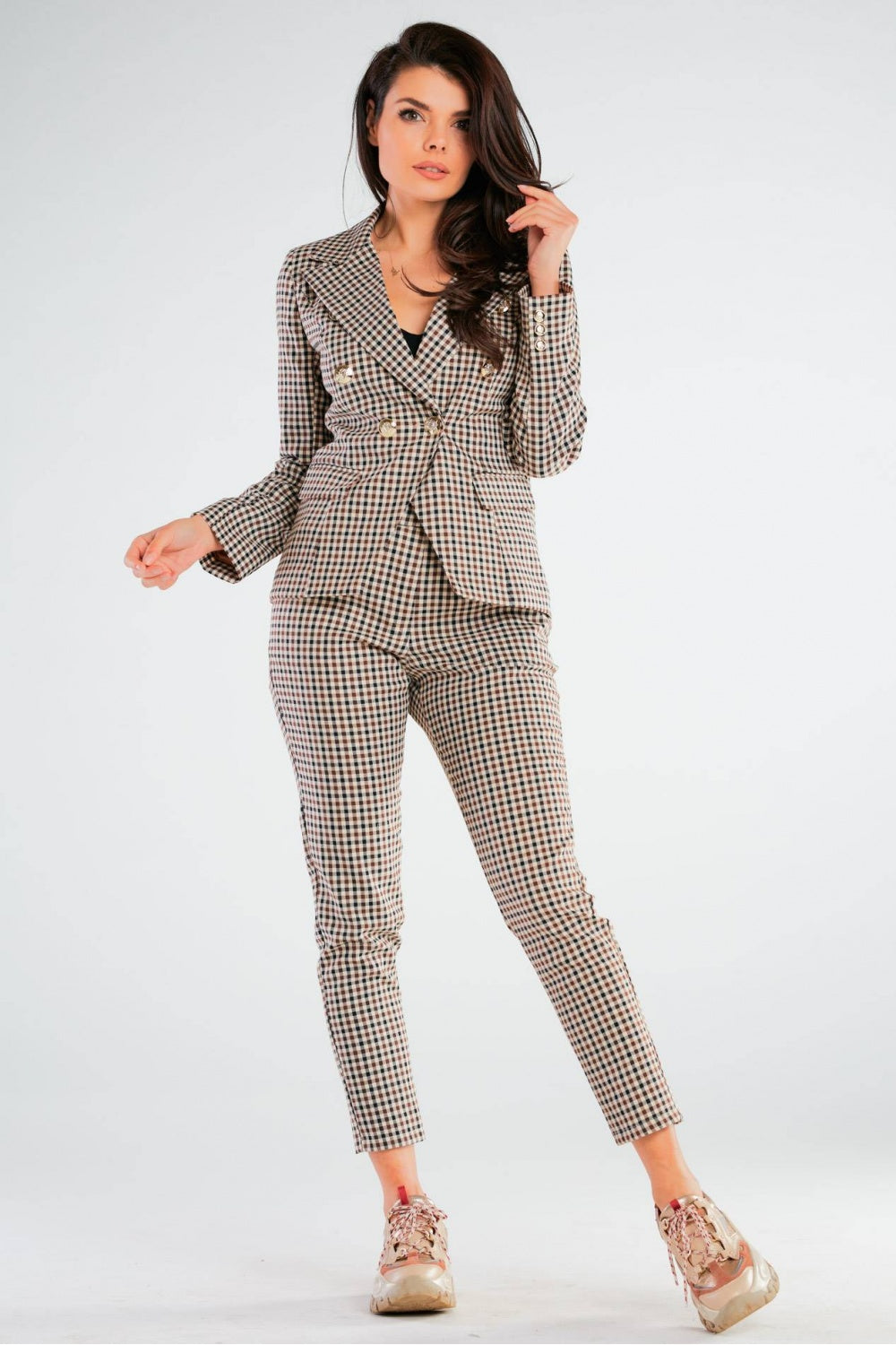Chaussures à talons femme awama Pantalon Pantalon — brun