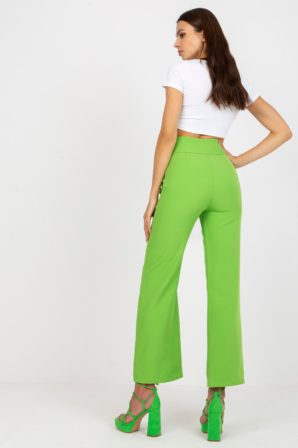 Chaussures à talons femme Italy Moda Pantalon Pantalon — vert