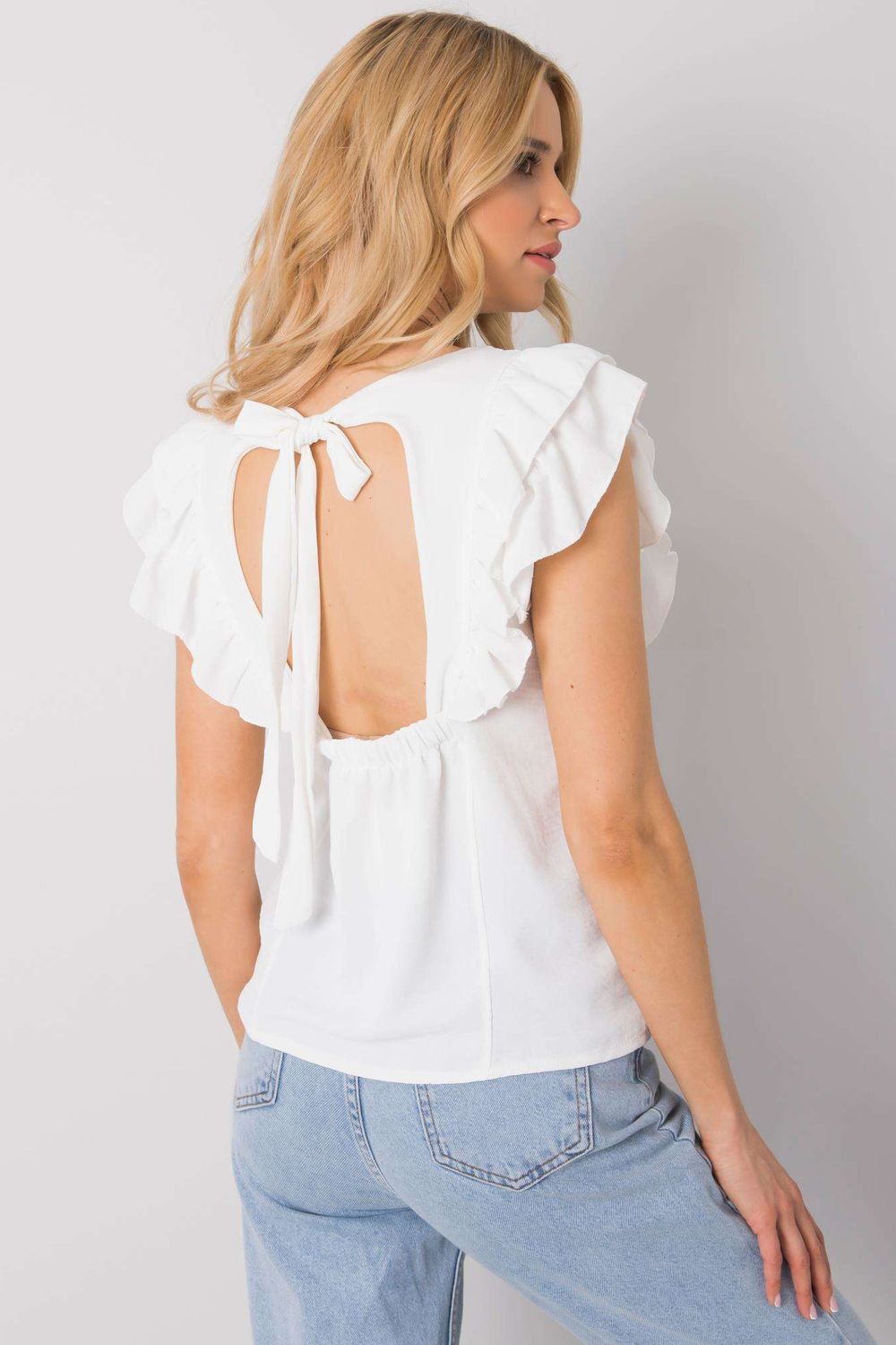 Blouse femme Och Bella Chemisier Chemisier — blanc
