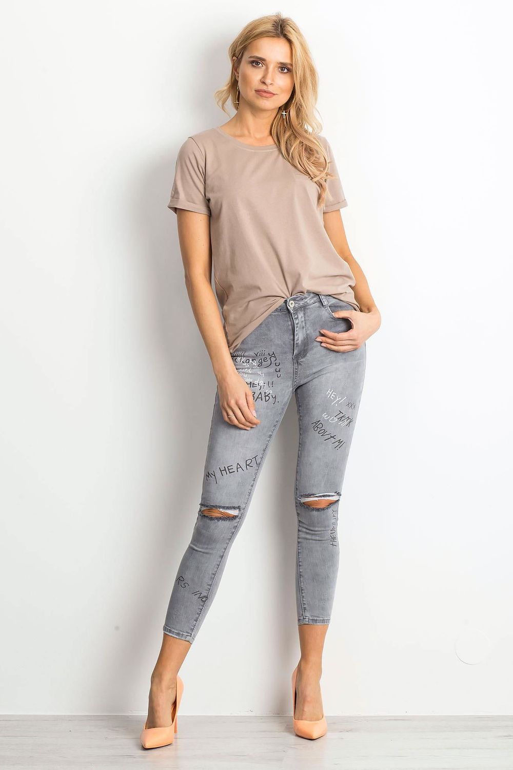 Blouse femme BFG T Shirt T — beige