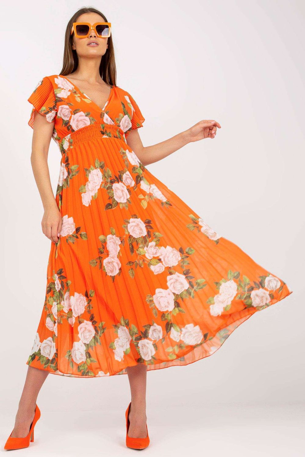 Robe femme Italy Moda De Jour De — orange