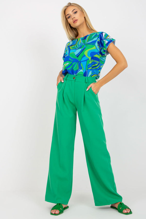 Chaussures à talons femme Italy Moda Pantalon Pantalon — vert