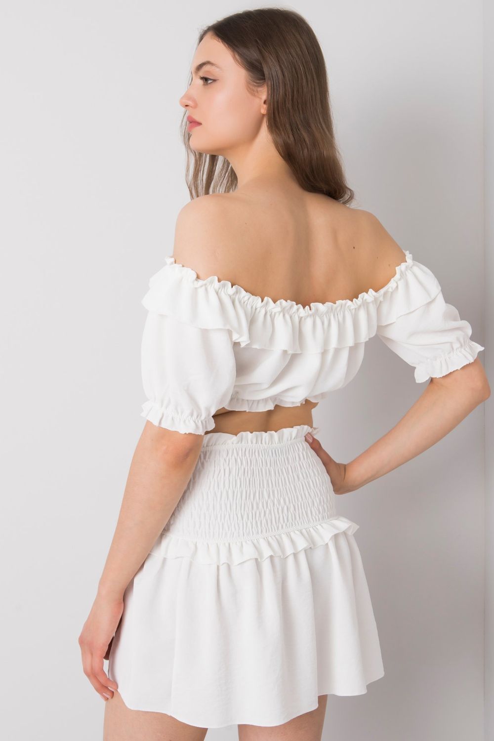 Blouse femme Och Bella Chemisier Chemisier — blanc