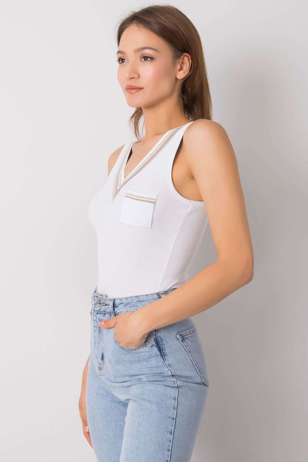 Maillot de bain femme Och Bella Top Top — blanc