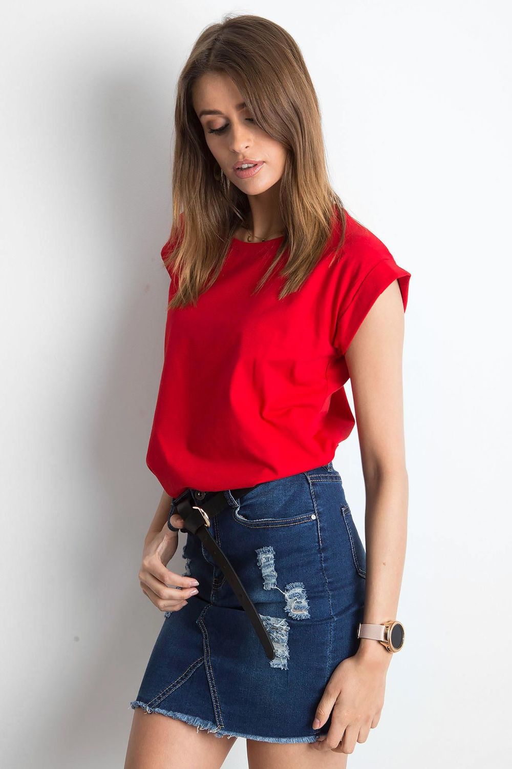 Blouse femme BFG T Shirt T — rouge
