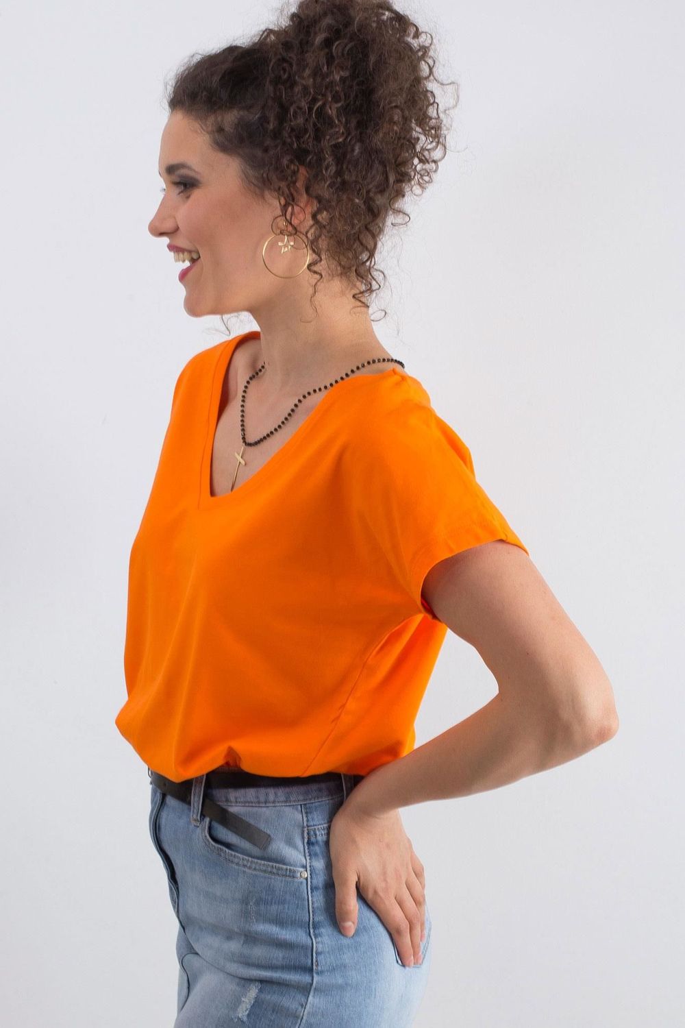 Blouse femme BFG T Shirt T — orange