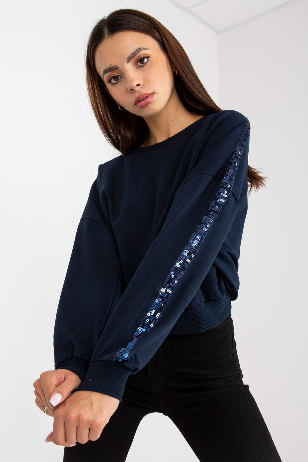 T-shirt femme Rue Paris Sweatshirt Sweatshirt — bleu marine