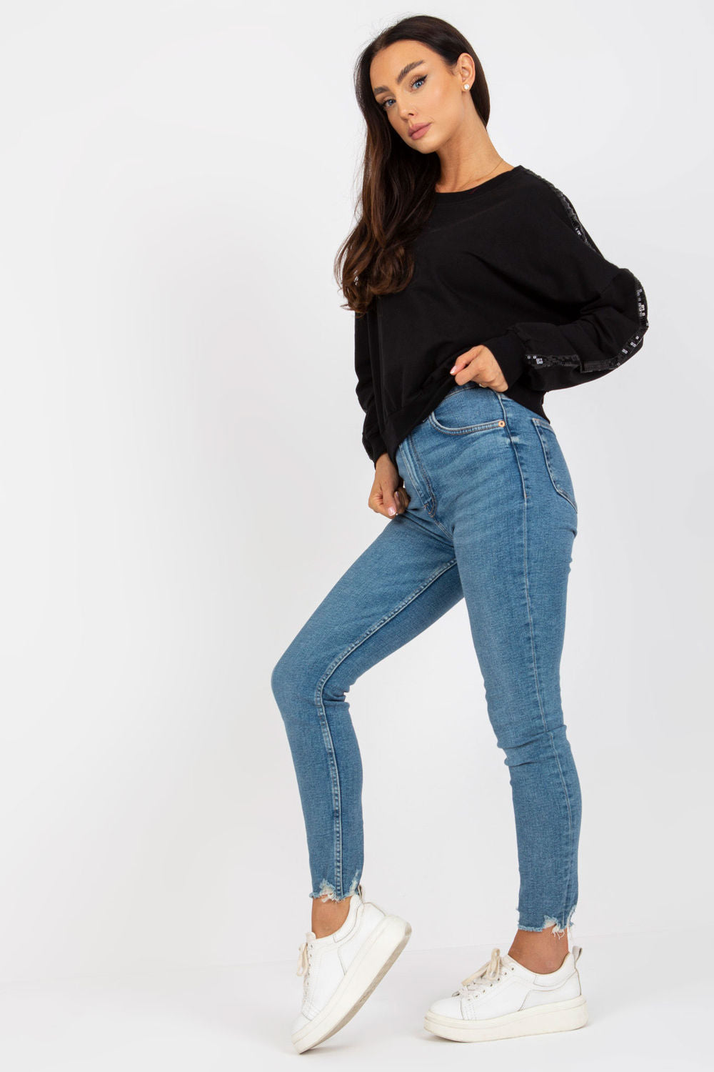 T-shirt femme Rue Paris Sweatshirt Sweatshirt — noir