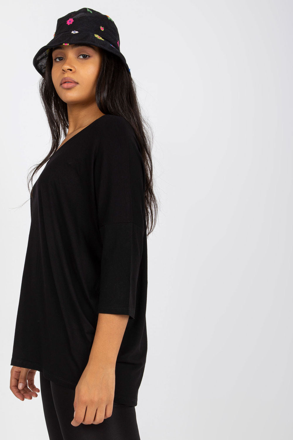 Chemisier grande taille femme Relevance — noir
