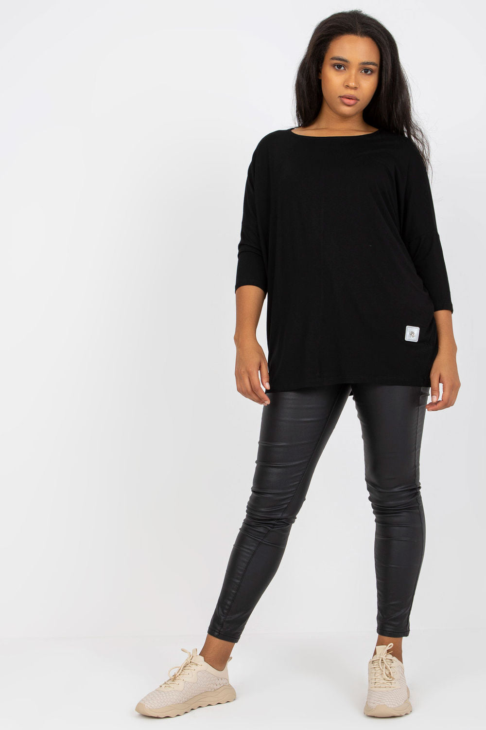 Chemisier grande taille femme Relevance — noir