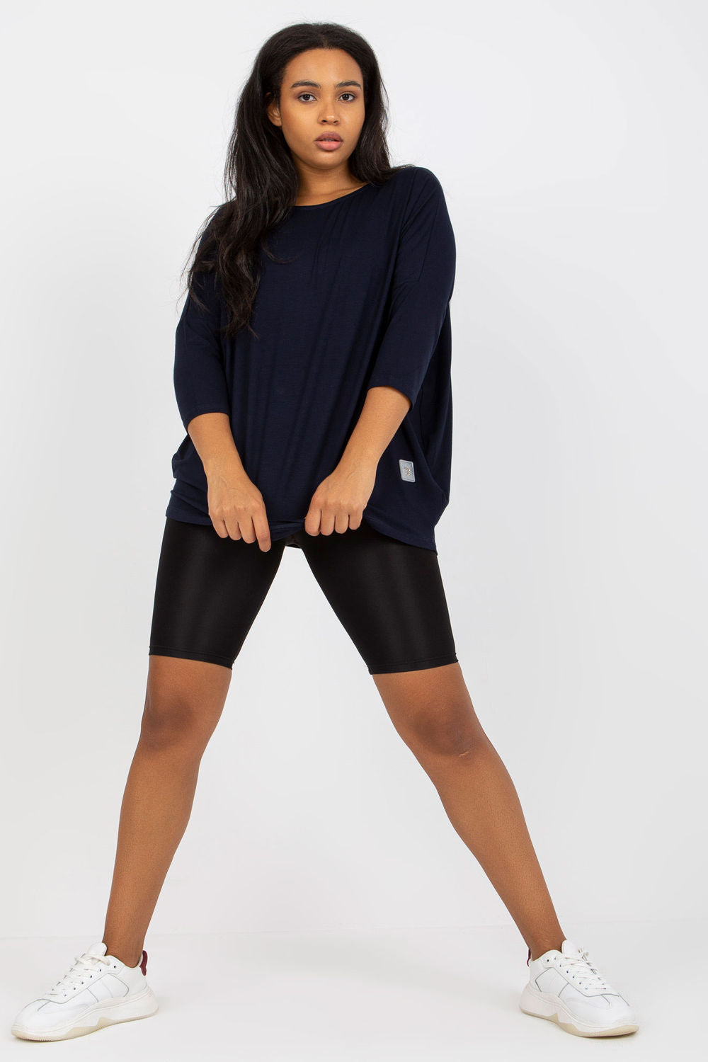 Chemisier grande taille femme Relevance — bleu marine