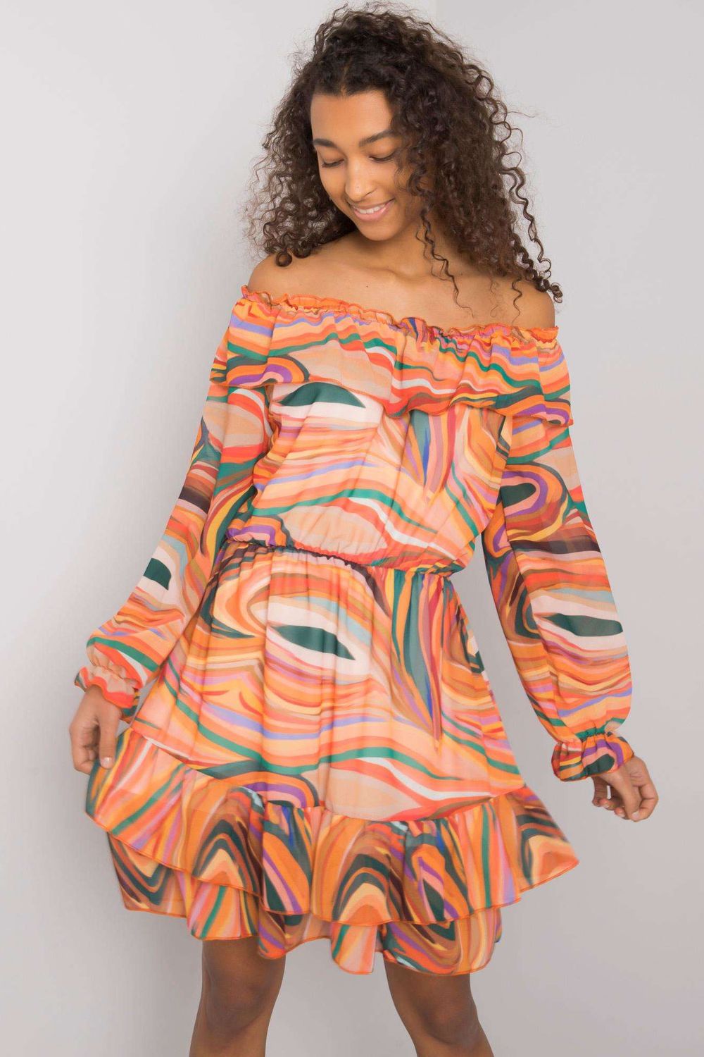 Robe femme Italy Moda De Jour De — orange