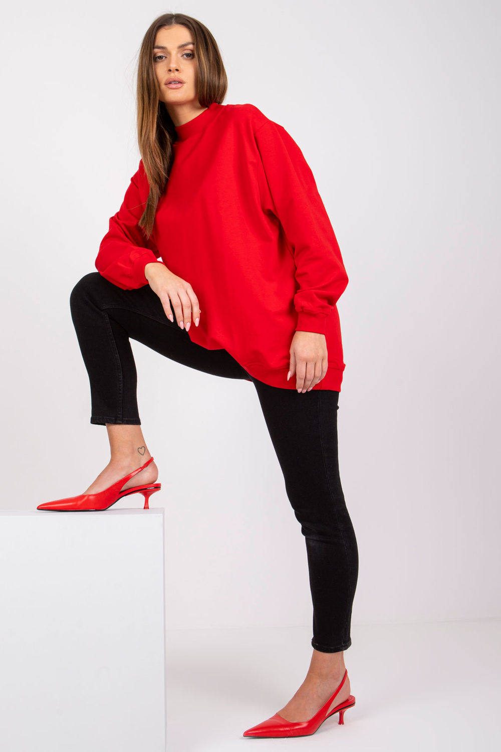 T-shirt femme BFG Sweatshirt Sweatshirt — rouge