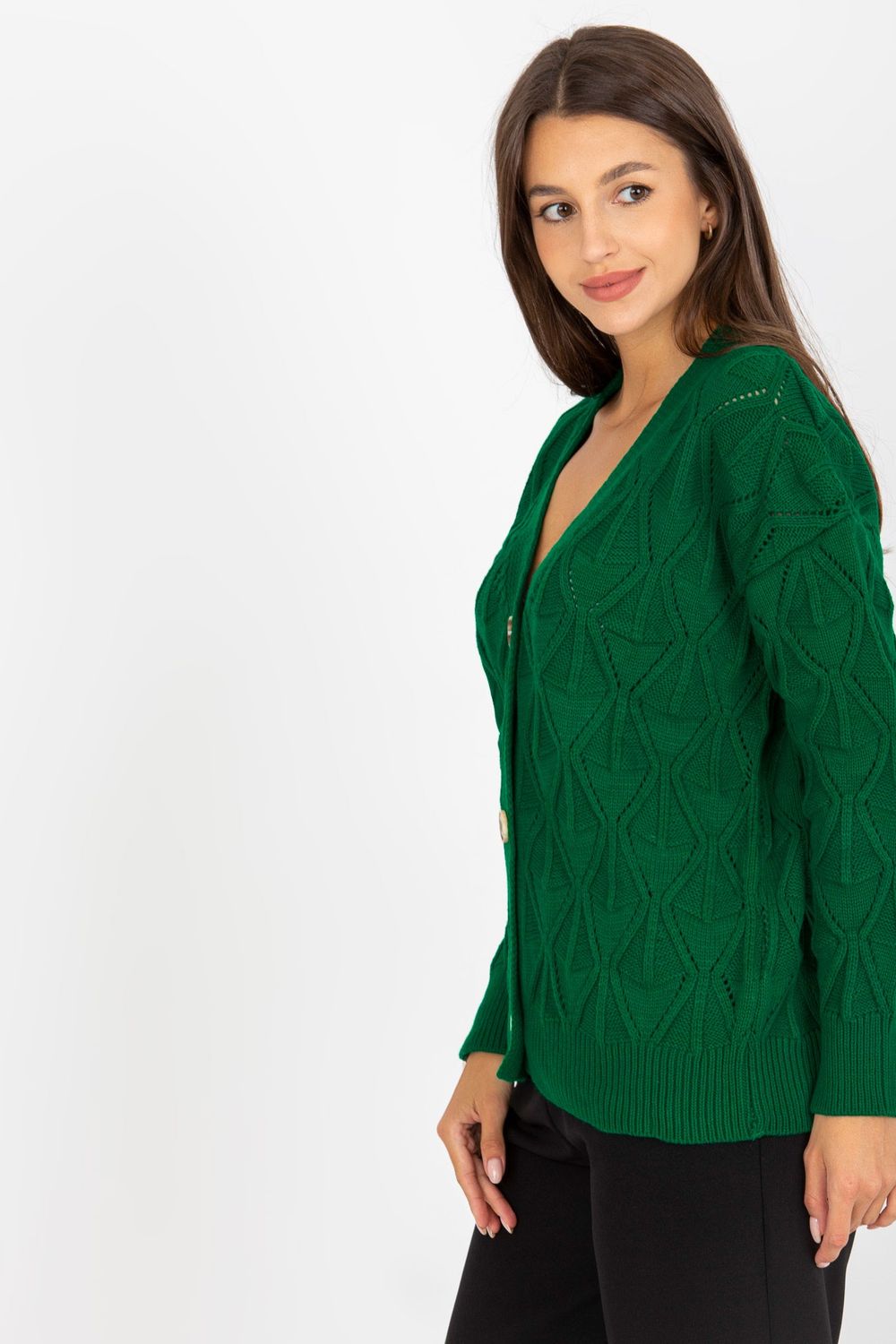Cardigan femme Rue Paris — vert