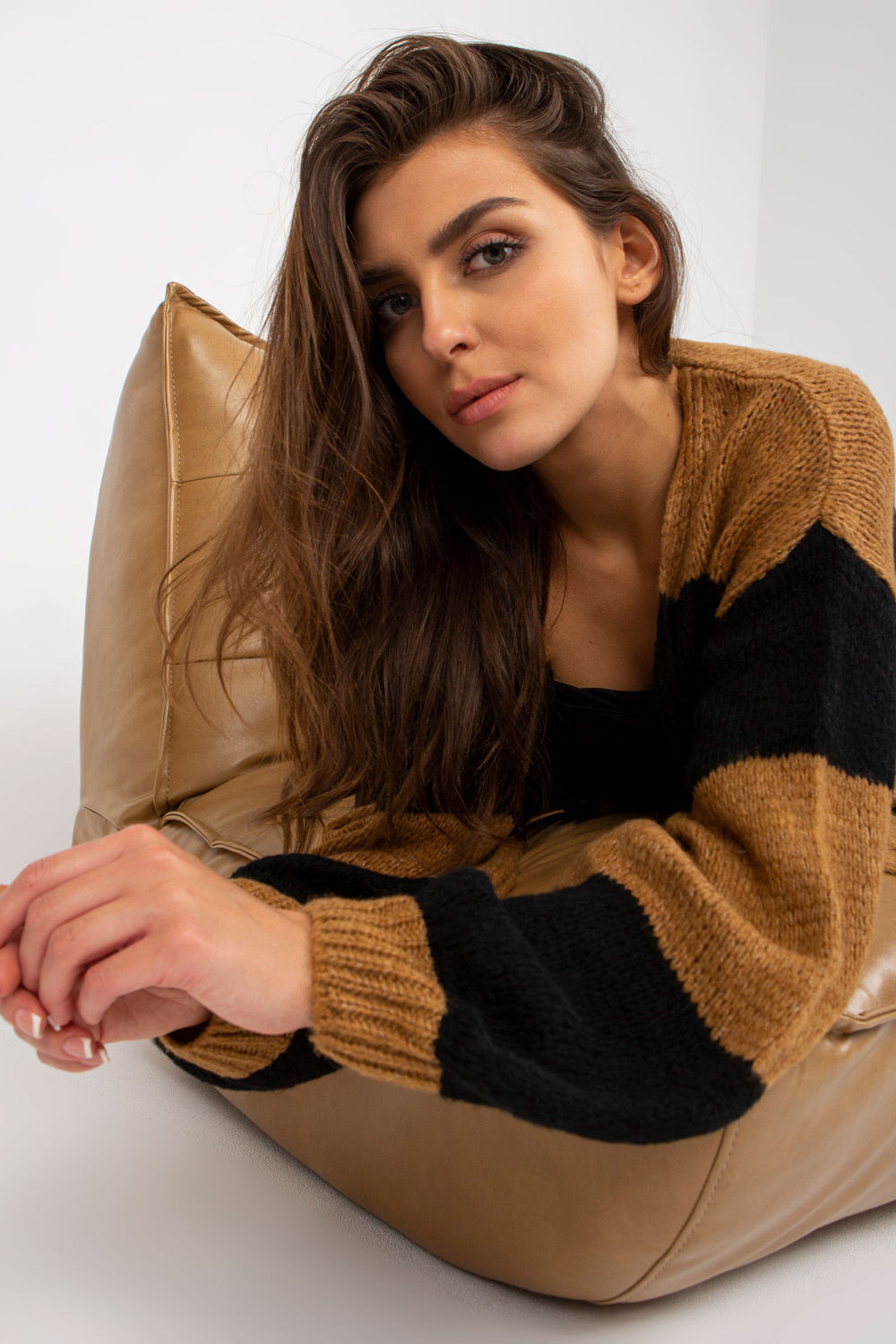 Cardigan femme Och Bella — brun
