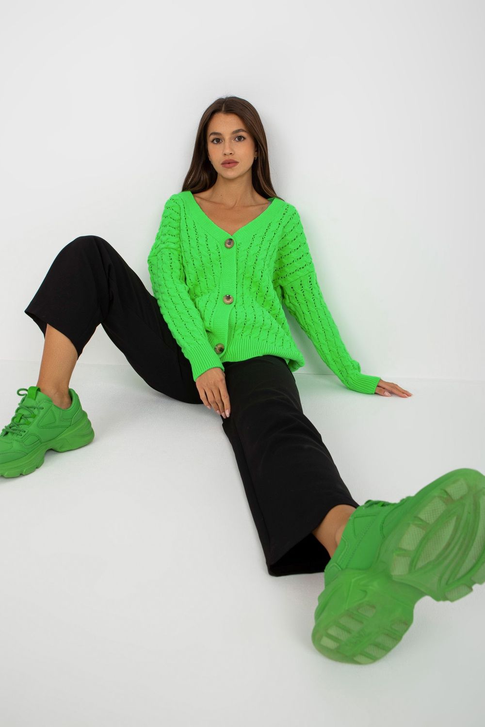 Cardigan femme Rue Paris — vert