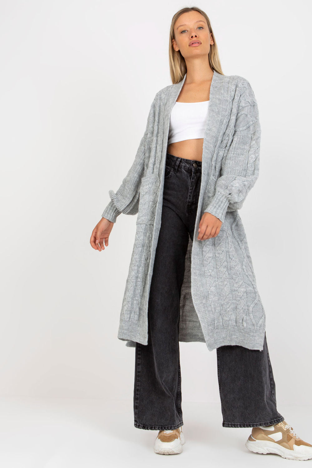 Cardigan femme Rue Paris — gris