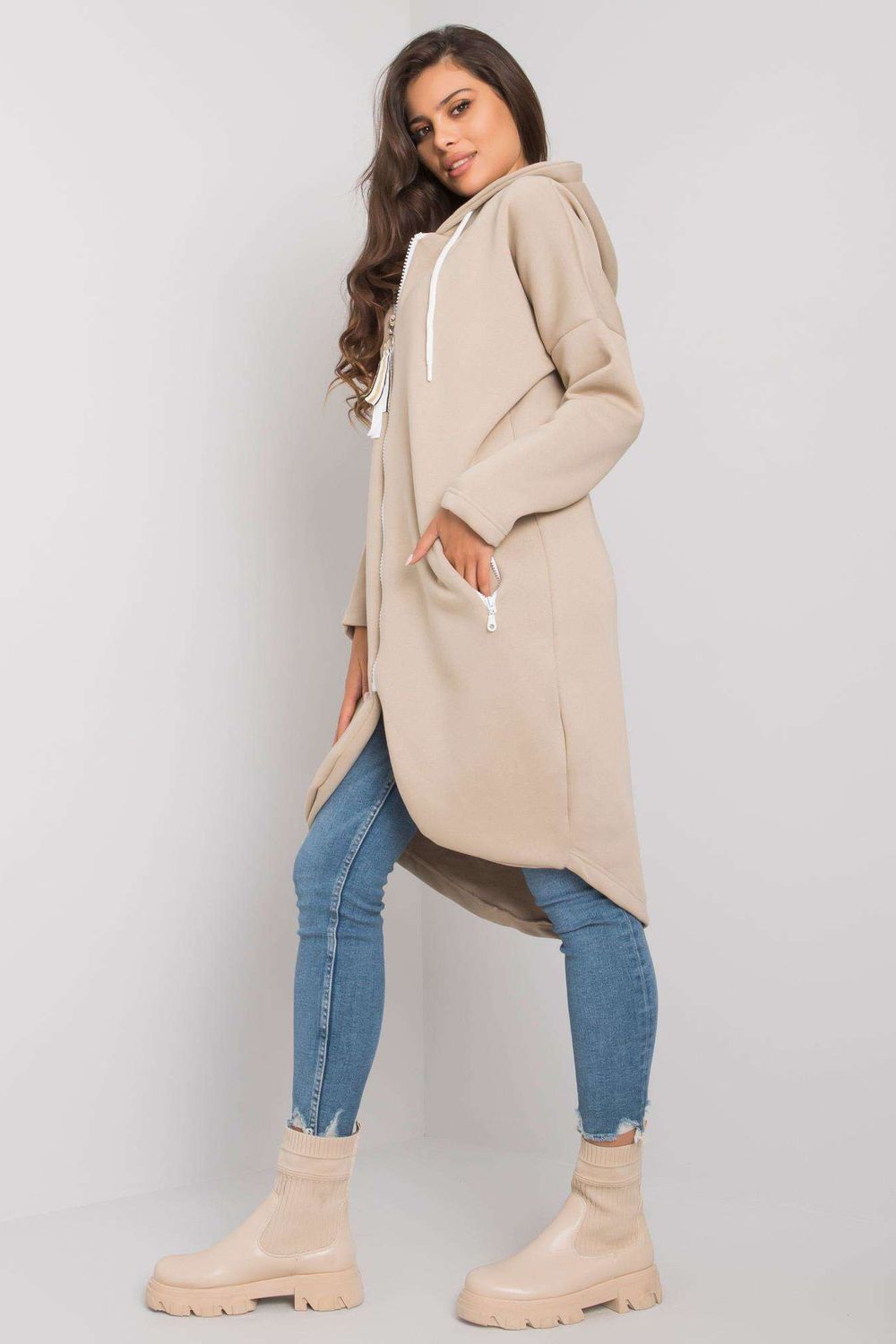 T-shirt femme Relevance Sweatshirt Sweatshirt — beige