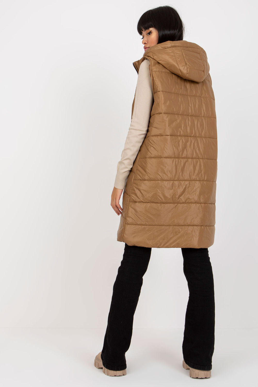 Gilet femme Och Bella — brun