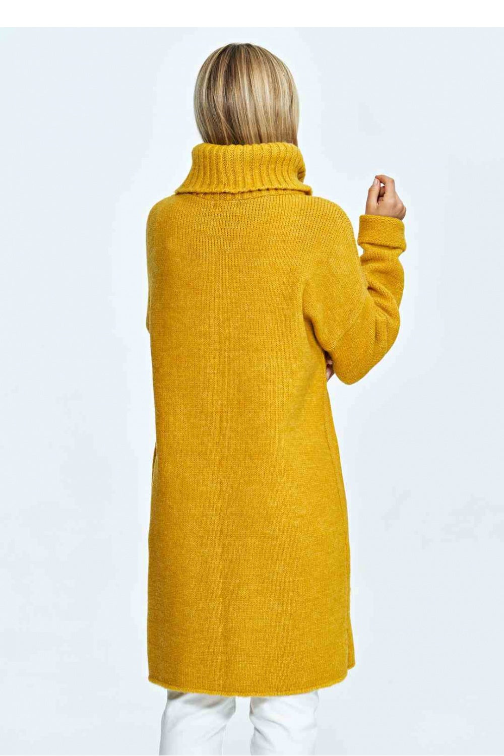 Pull femme Figl Col Roulé Col — jaune