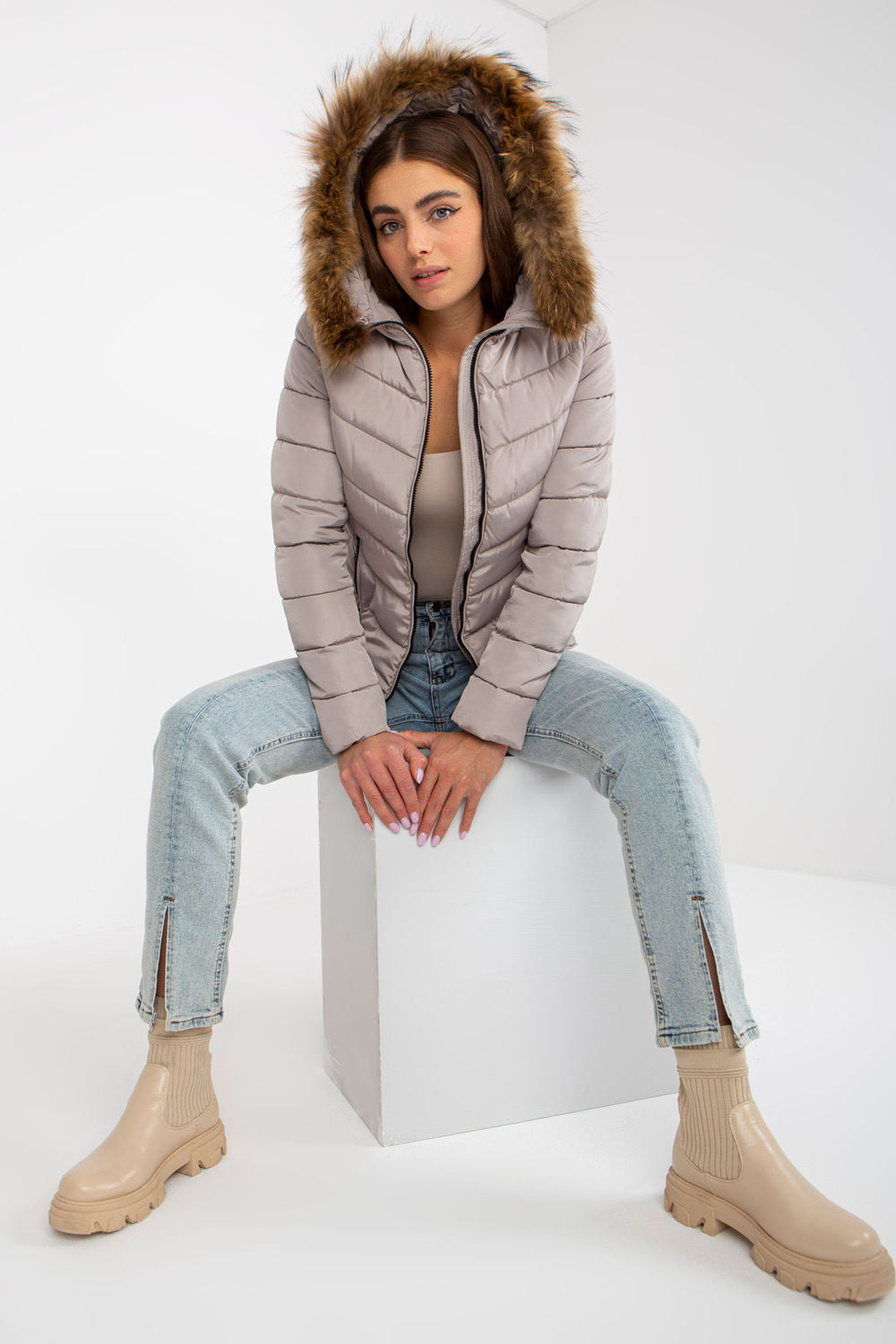 Veste femme NM — beige