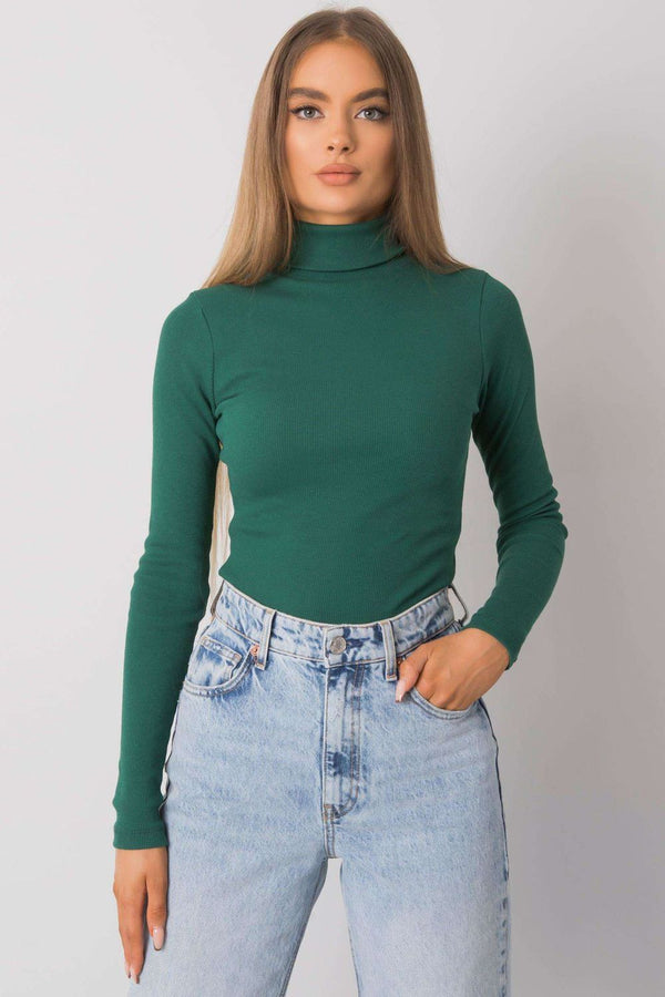 Pull femme Rue Paris Col Roulé Col — vert
