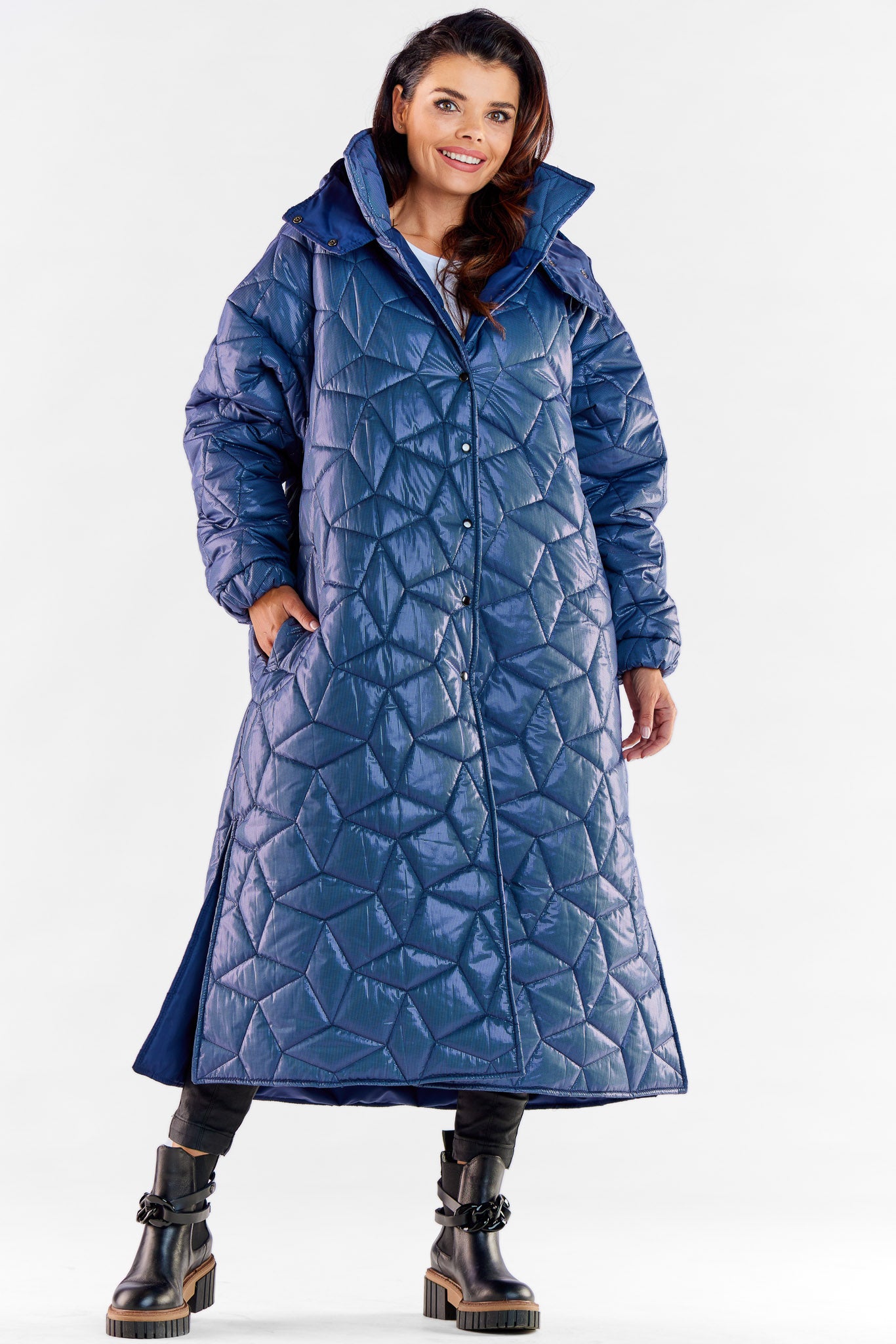 Manteau femme awama — bleu marine