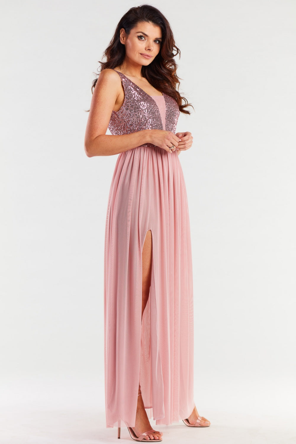 Robe femme awama Longue Longue — rosé