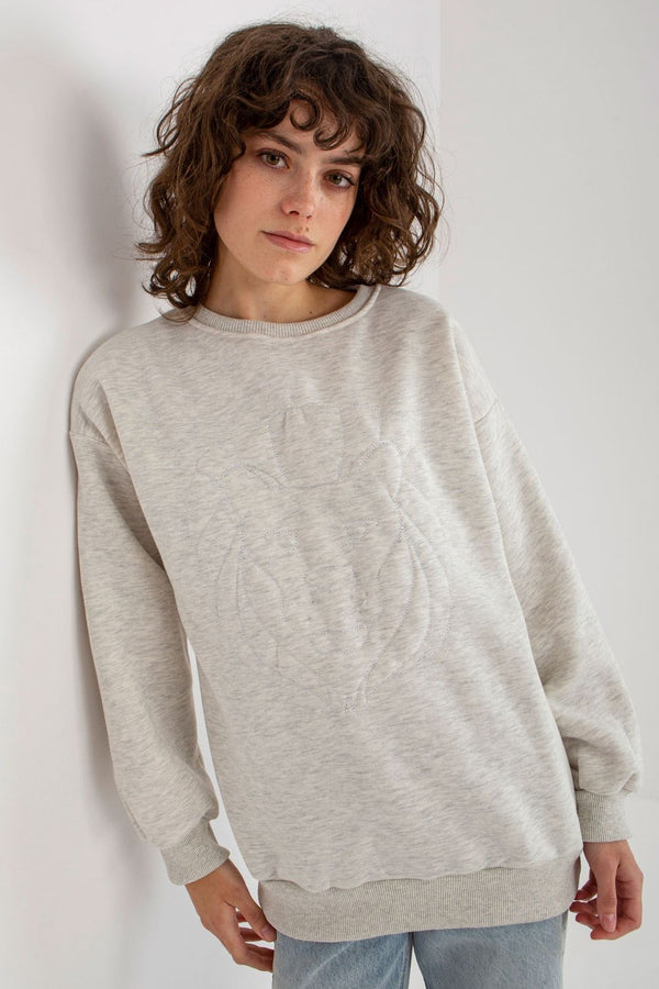 T-shirt femme Ex Moda Sweatshirt Sweatshirt — gris