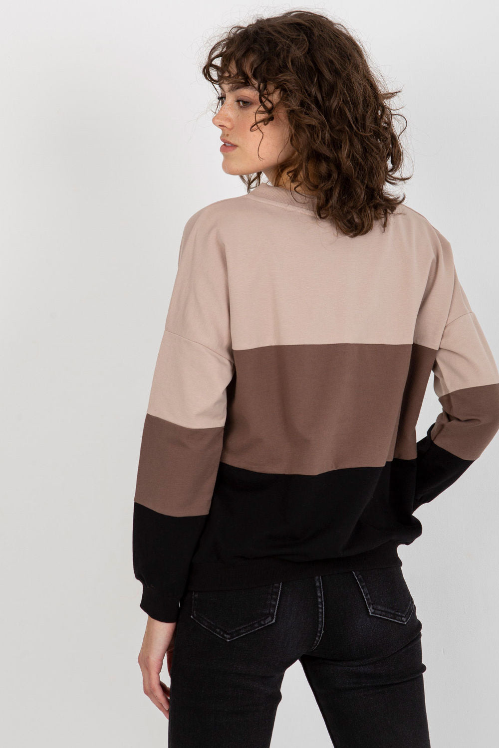 T-shirt femme Rue Paris Sweatshirt Sweatshirt — beige