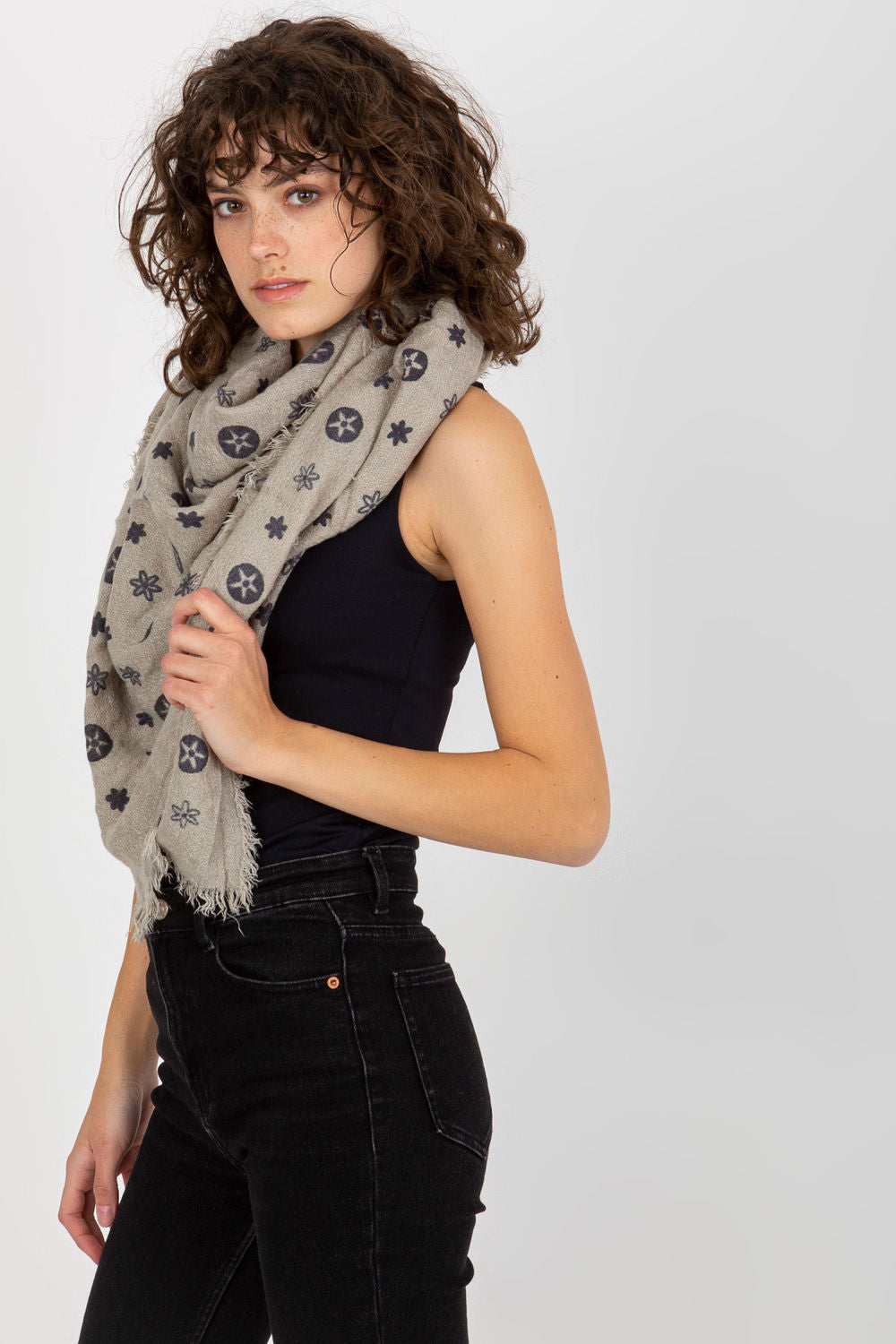 Foulard femme AT — gris