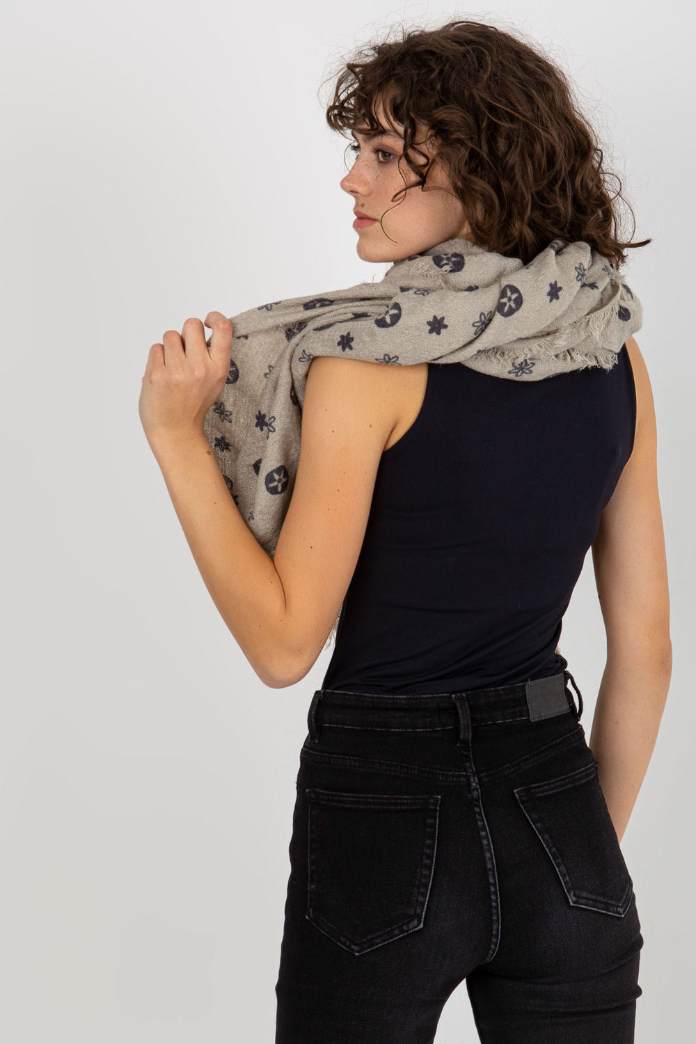 Foulard femme AT — gris