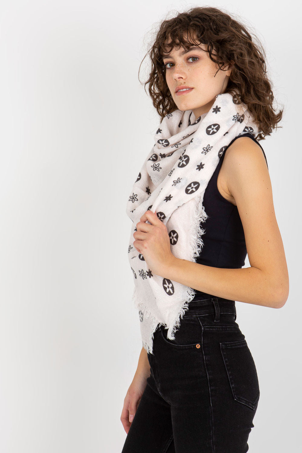 Foulard femme AT — rosé