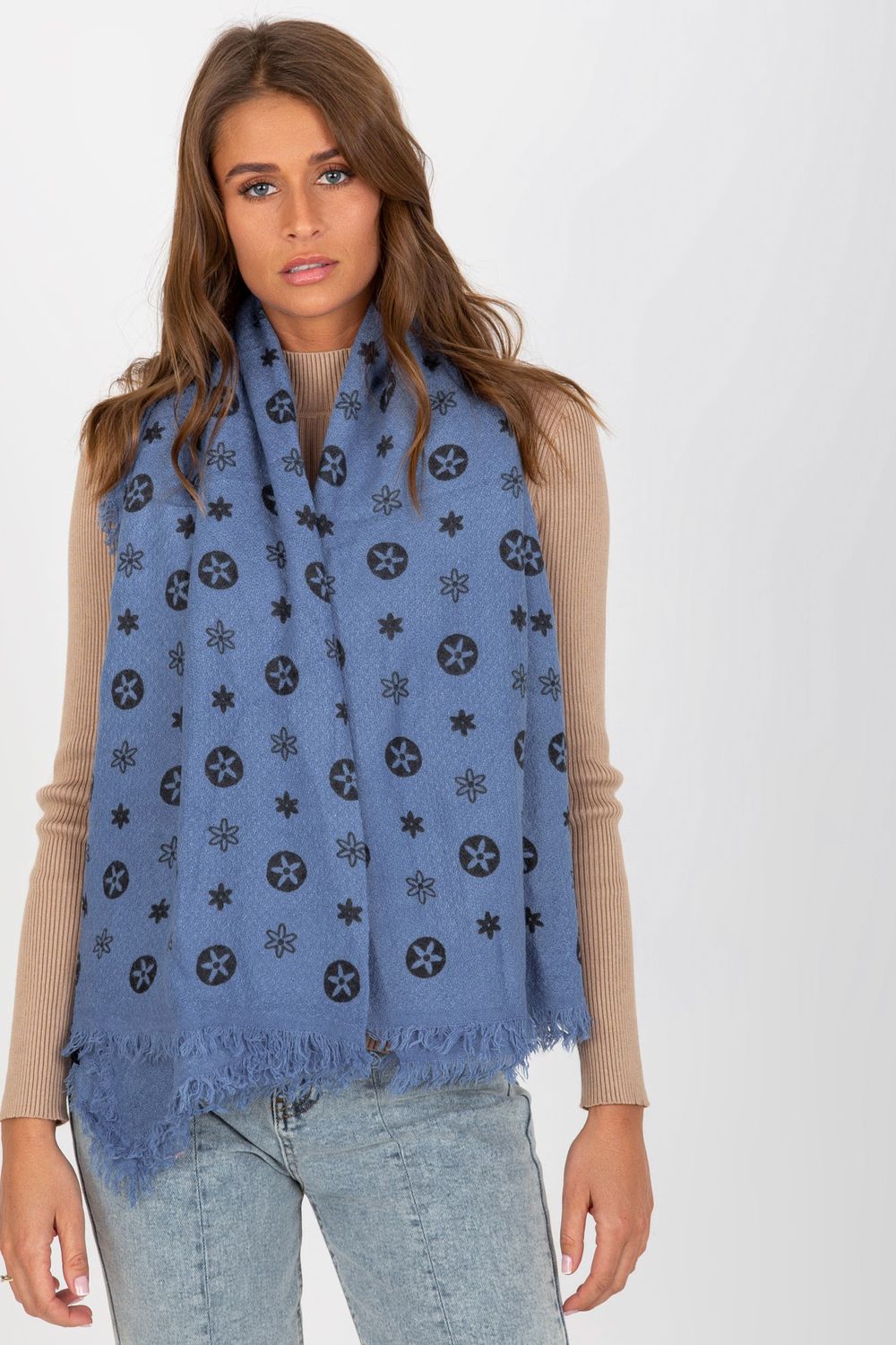 Foulard femme AT — bleu