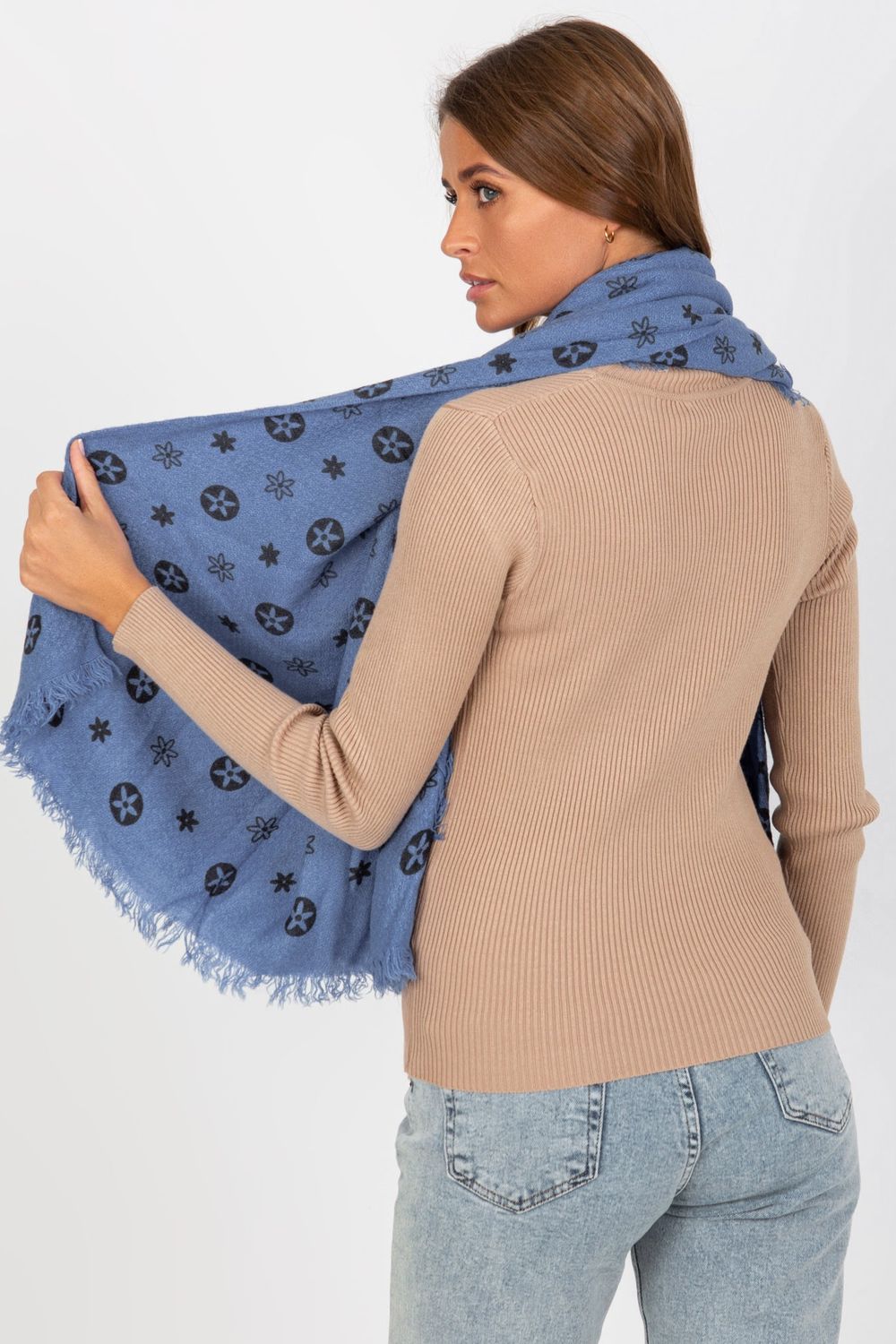 Foulard femme AT — bleu