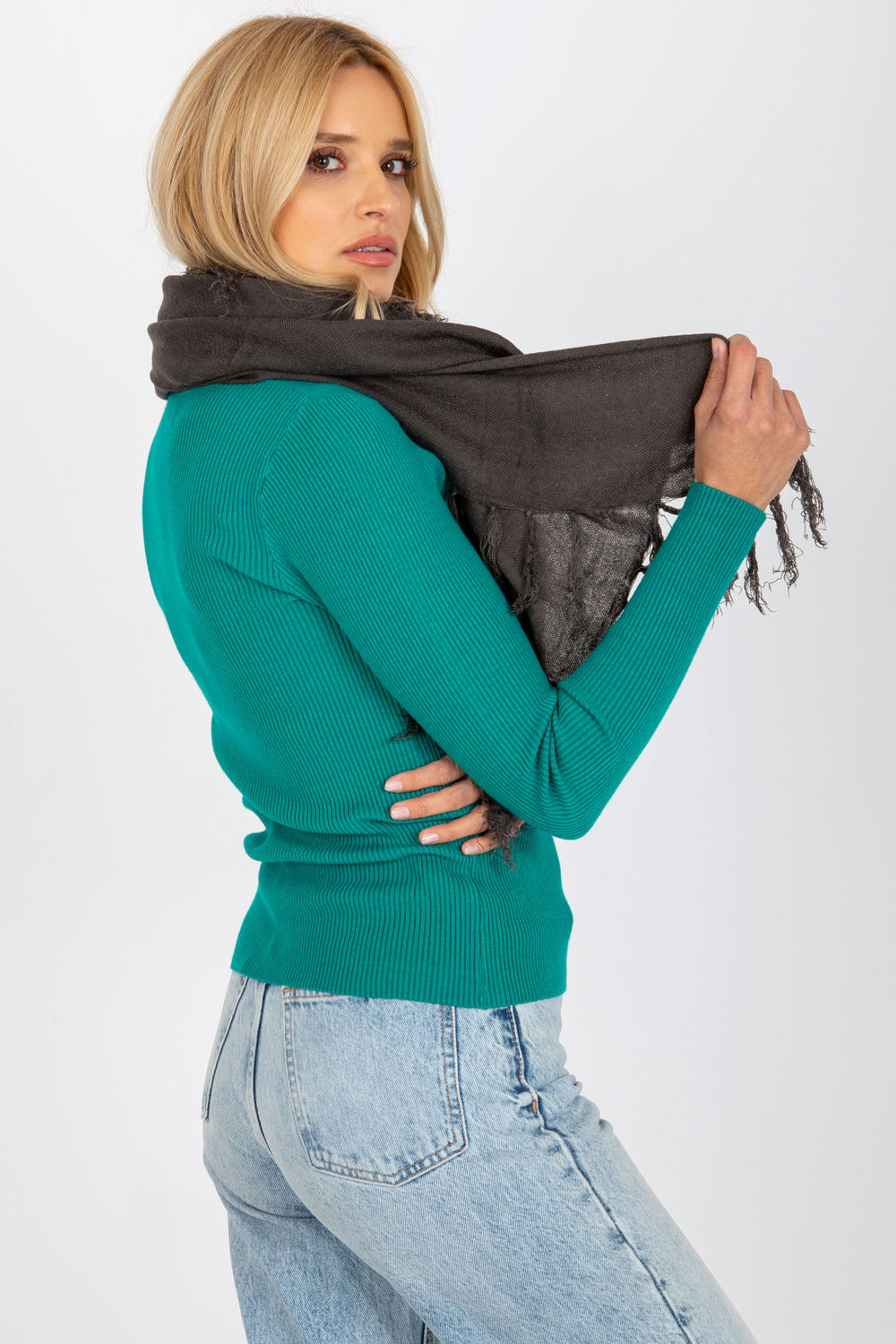 Châle femme AT — gris