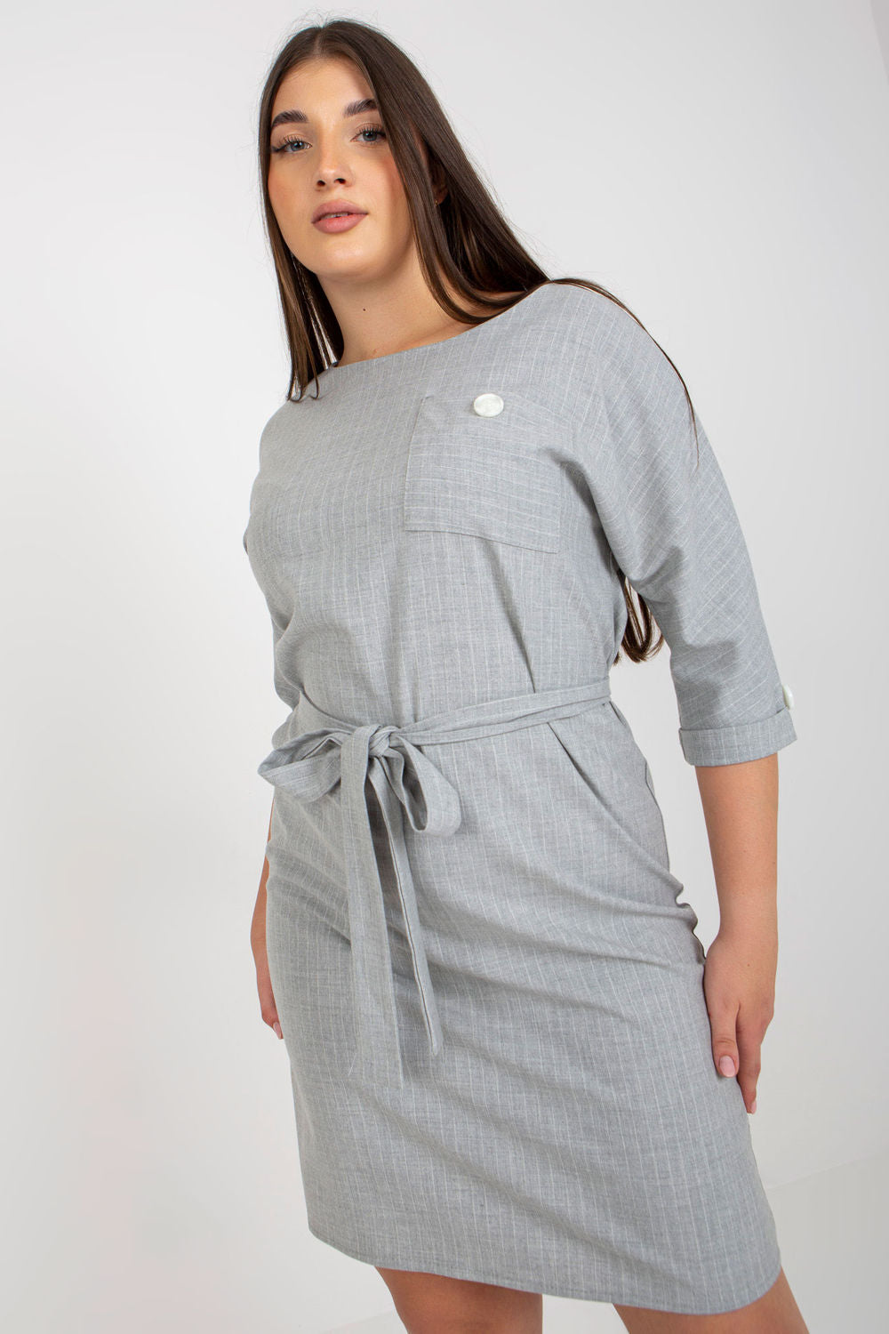 Robe femme Lakerta Plus Size Plus — gris