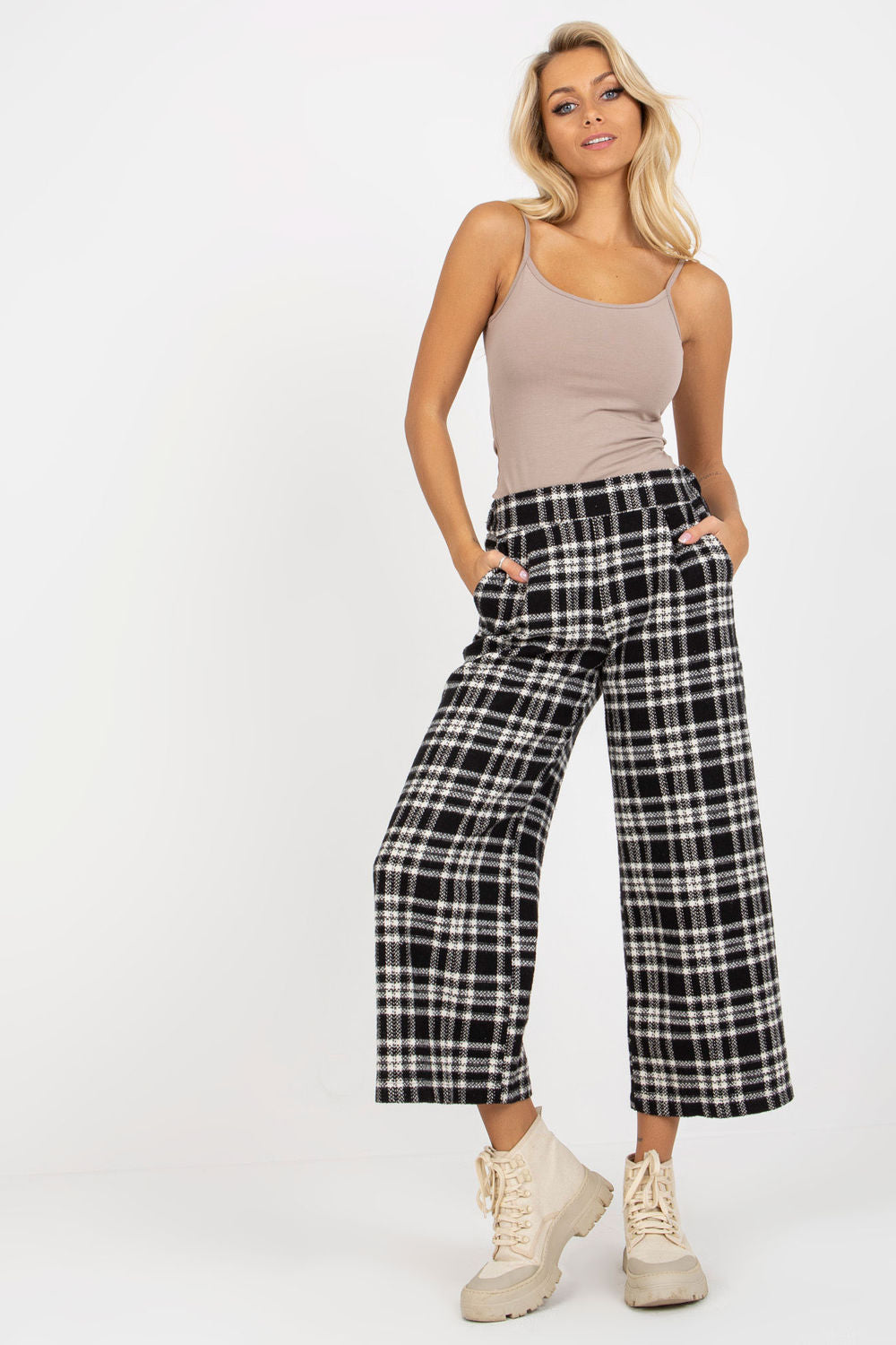 Chaussures à talons femme Lakerta Pantalon Pantalon — noir
