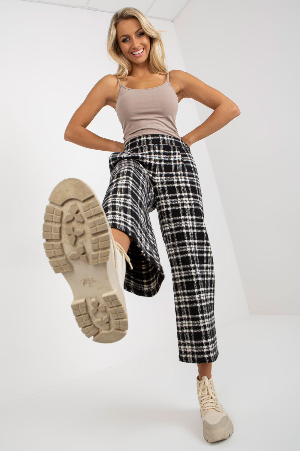 Chaussures à talons femme Lakerta Pantalon Pantalon — noir