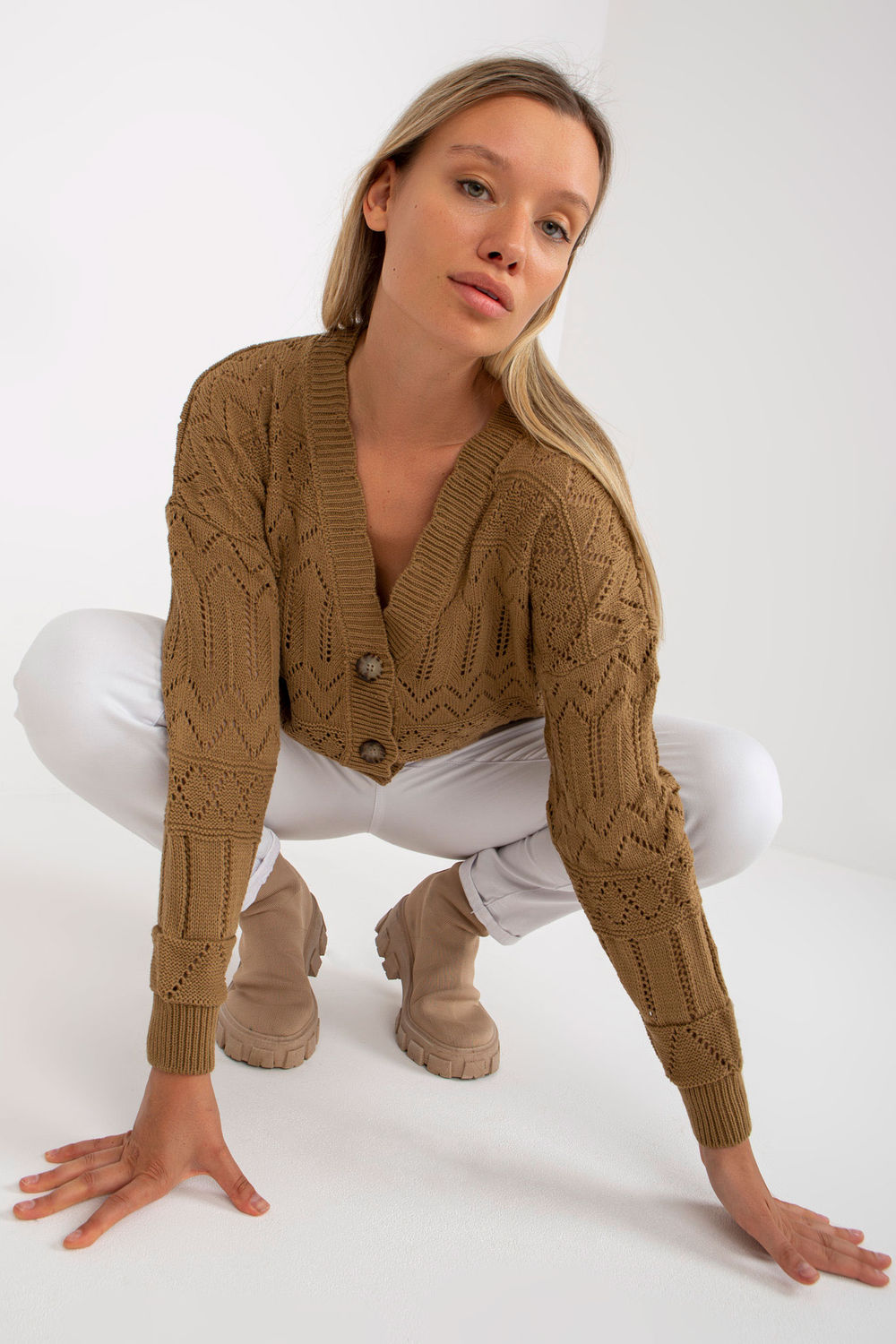 Cardigan femme Rue Paris — beige