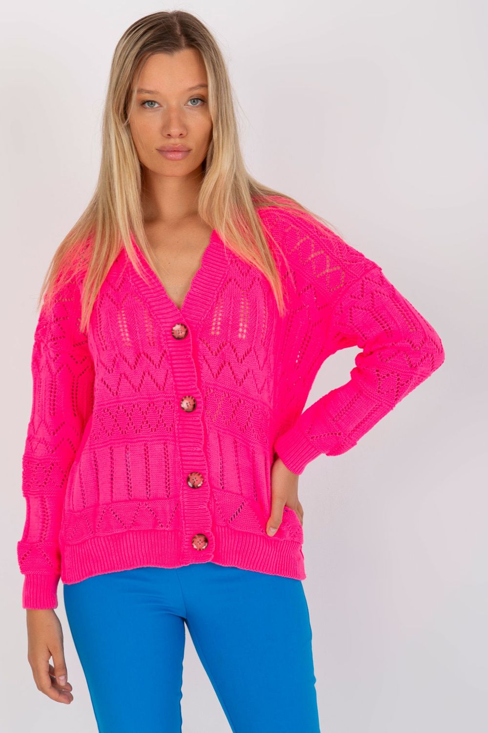 Cardigan femme Rue Paris — rosé