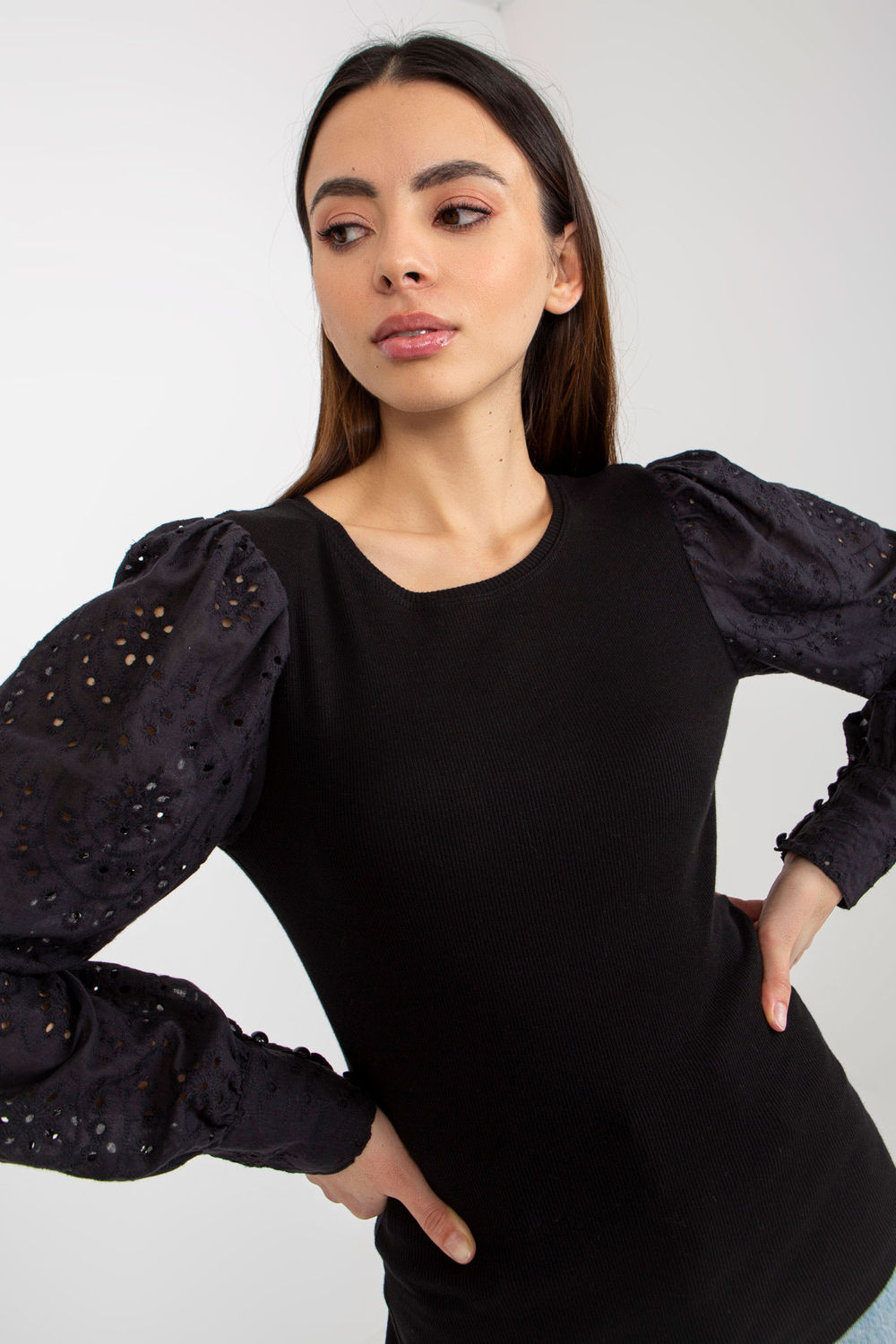 Blouse femme Och Bella Chemisier Chemisier — noir