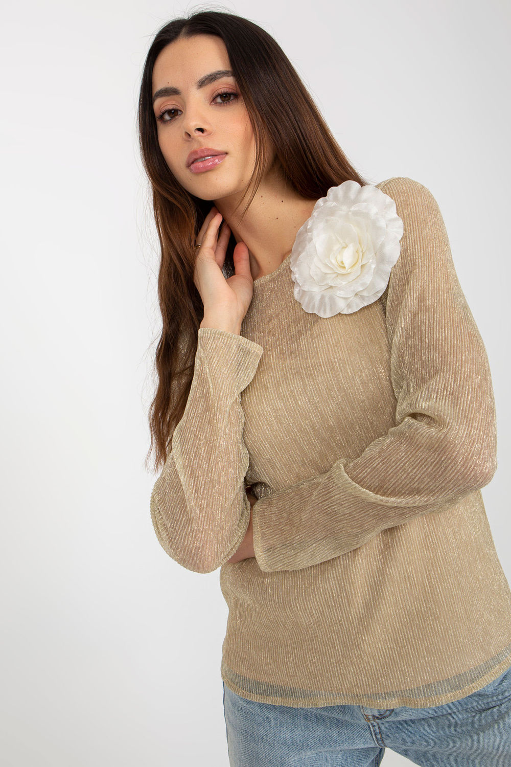 Blouse femme Lakerta Chemisier Chemisier — beige