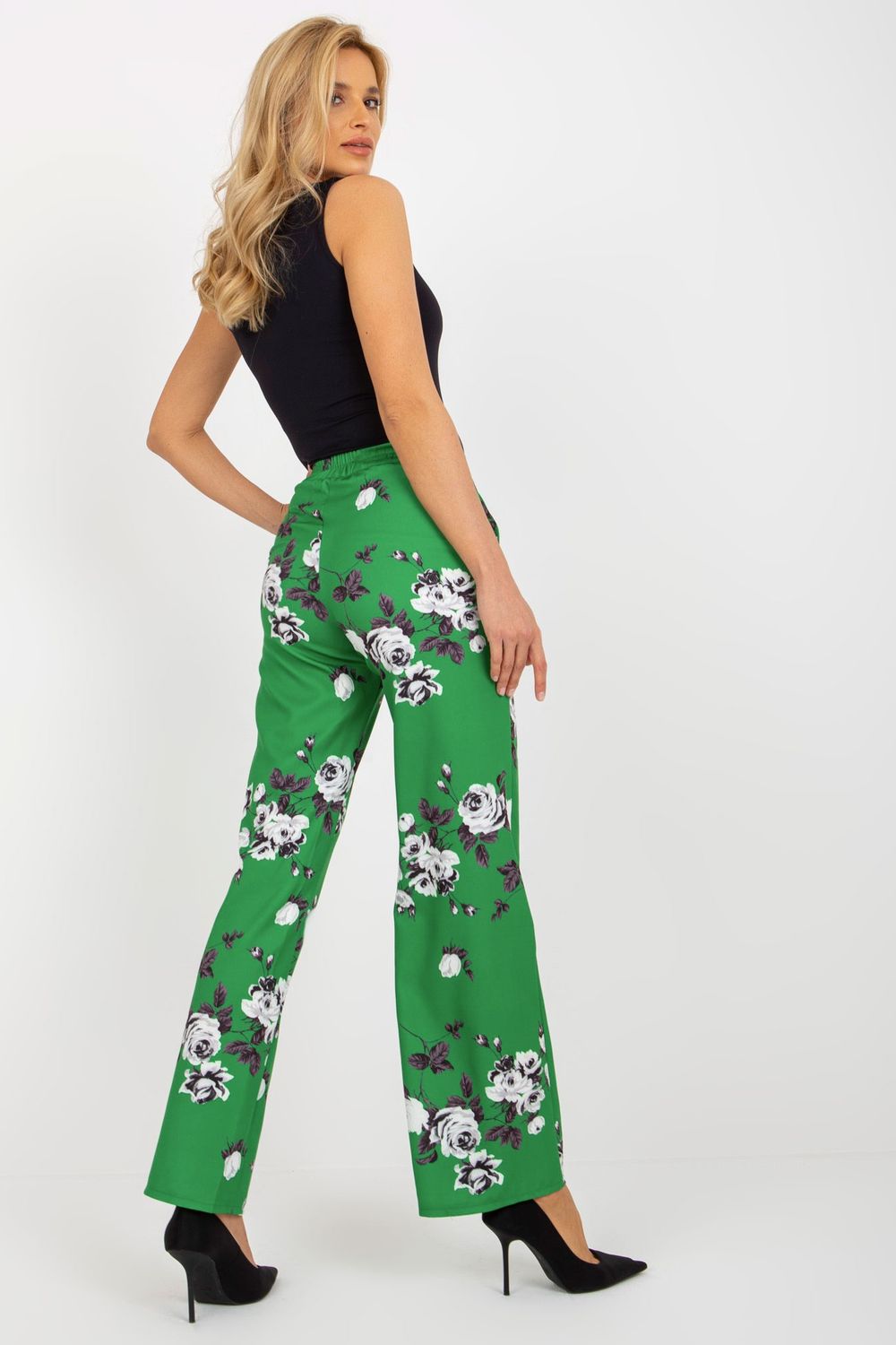 Chaussures à talons femme Lakerta Pantalon Pantalon — vert