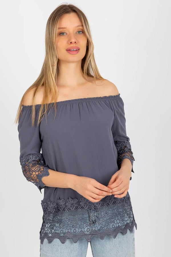 Blouse femme Lakerta Chemisier Chemisier — gris