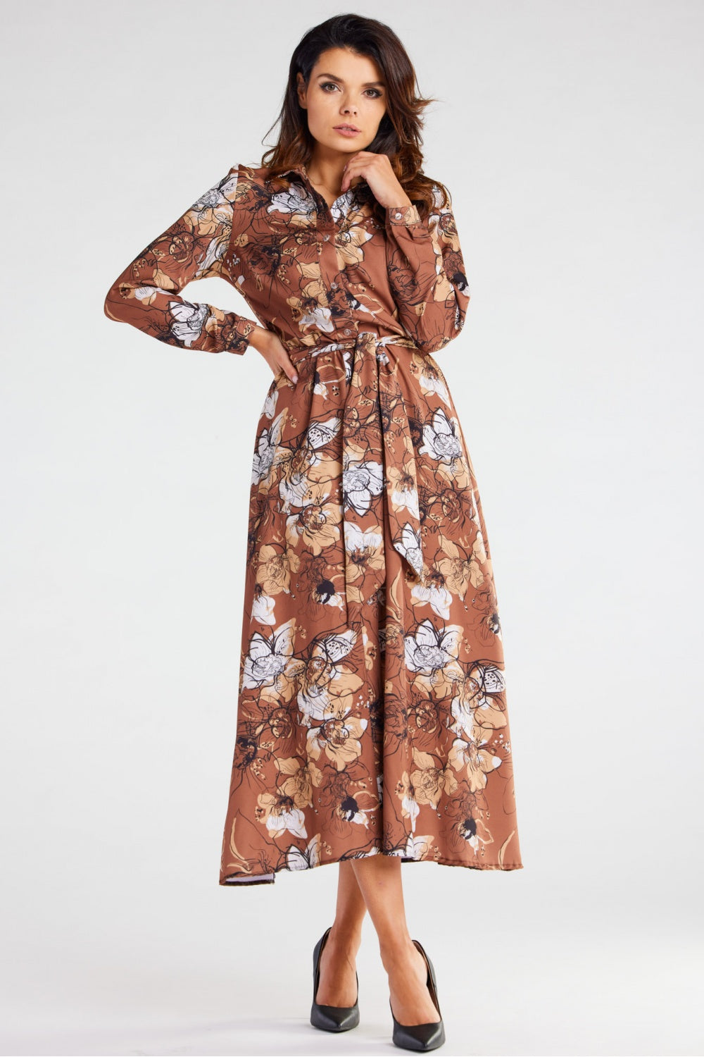Robe femme awama De Jour De — brun